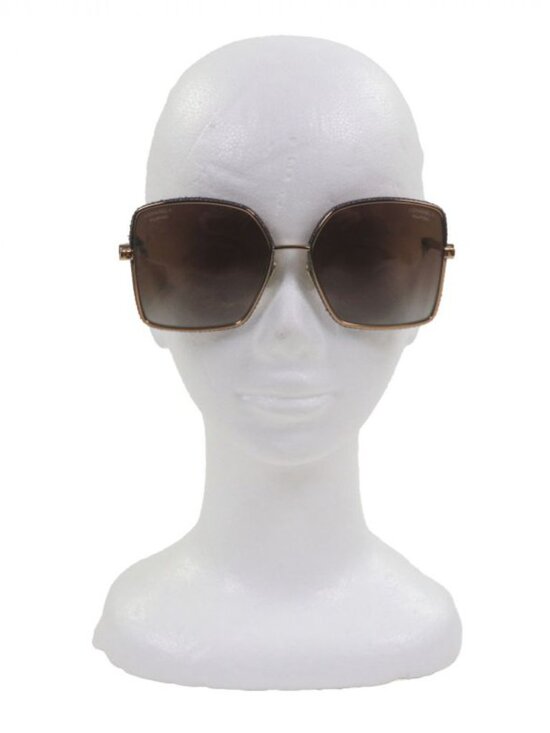 Chanel Denim CC Logo Contrast Sunglasses Gold Blue main image 9